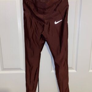 Nike Running Maroon Stretch Performance Leggings